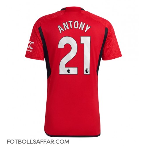 Manchester United Antony #21 Hemmatröja 2023-24 Kortärmad